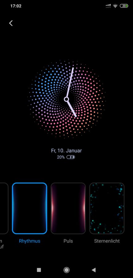 MIUI Always On Display Inaktivitätsdisplay 3
