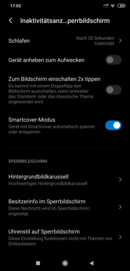 MIUI Always On Display Inaktivitätsdisplay 4