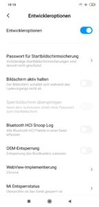 MIUI Entwickleroptionen freischalten 2