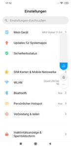MIUI Lautstärke einstellen 1
