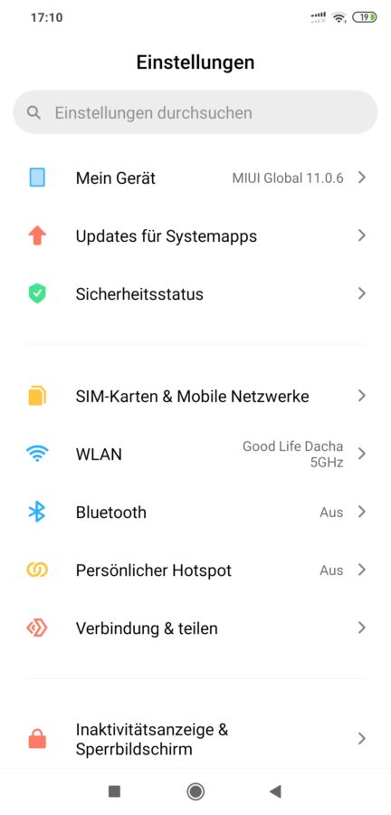 MIUI Update installieren 1