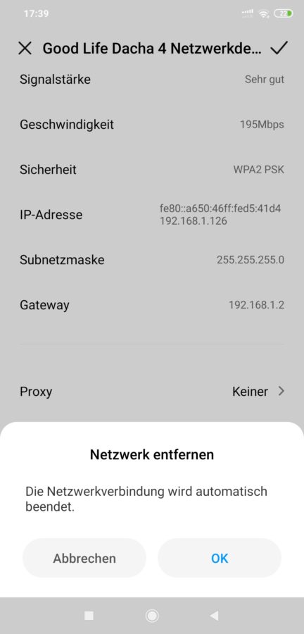 MIUI WLAN löschen 1