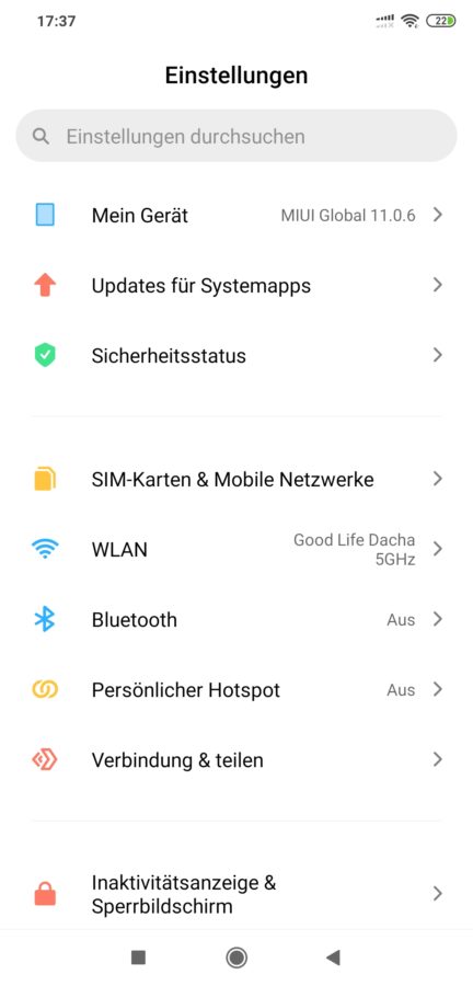 MIUI Wlan Verbindung 1