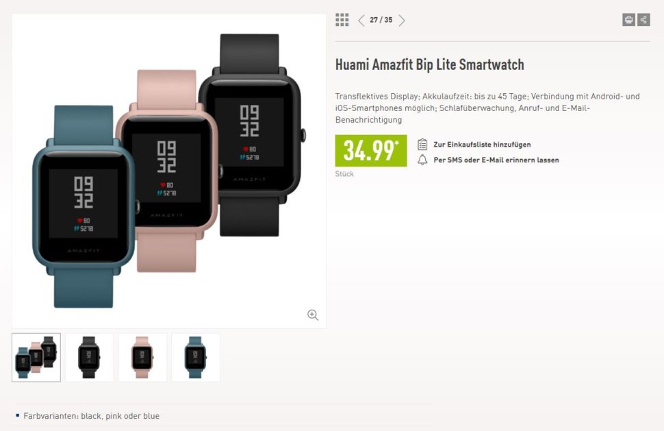 Amazfit Bip Aldi