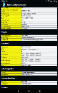 Teclast T30 Systeminfo