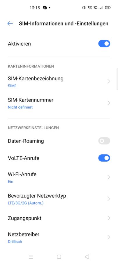 Realme 6 Pro volte vowifi