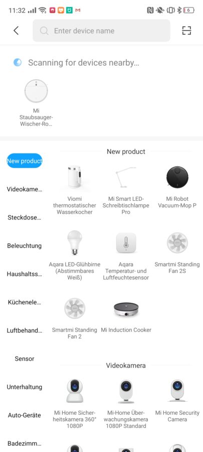 Xiaomi Mi Robot 1C verbinden App 3