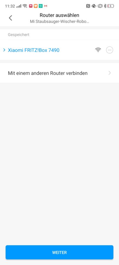 Xiaomi Mi Robot 1C verbinden App 4