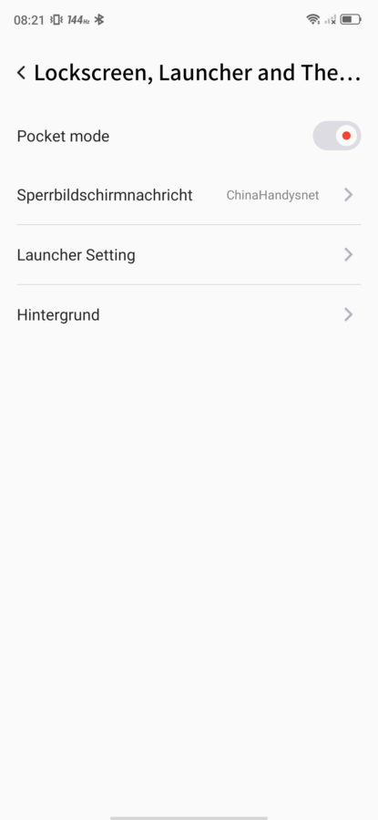 Nubia System Einstellungen RedMagic UI 1