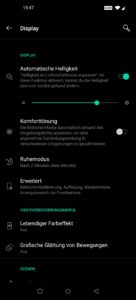 OnePlus 8 Pro Testbericht Screenshot Display 2