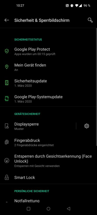 OnePlus 8 Pro Testbericht Screenshot System 3