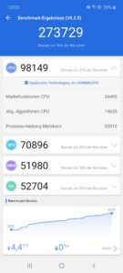 Samsung Galaxy A71 Testbericht Benchmark 3