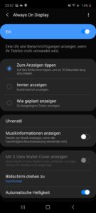 Samsung Galaxy A71 Testbericht Screenshot Display 1