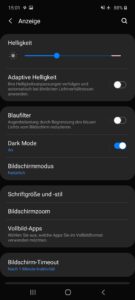 Samsung Galaxy A71 Testbericht Screenshot Display 2