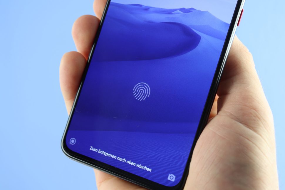 POCO F2 Pro Fingerabdrucksensor