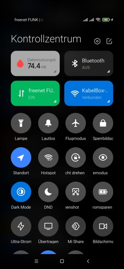 MIUI 12 Quick Toggles 2