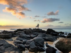 Surfer landscape