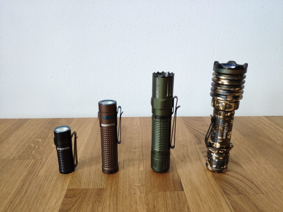 Olight S1R Baton II vs Olight S2R Baton II vs Olight M2R Pro Warrior vs Olight Warrior X Pro