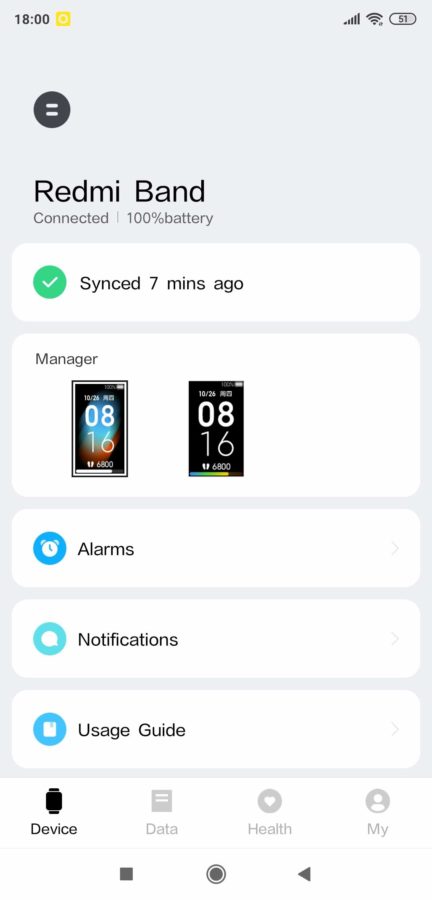 Redmi Band App Device