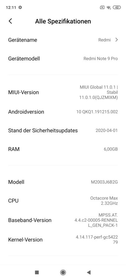 redmi note 9 pro miui11 4