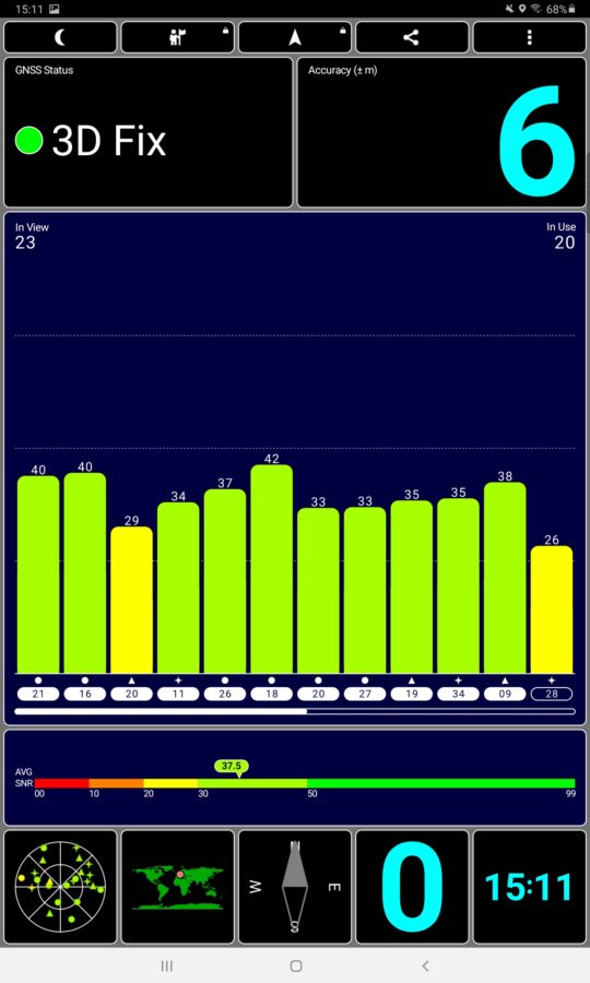 GPS test fix Tab S6 Lite 1