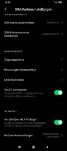 Xiami Black Shark 3 Testbericht Screenshots VoLTE VoWIFI