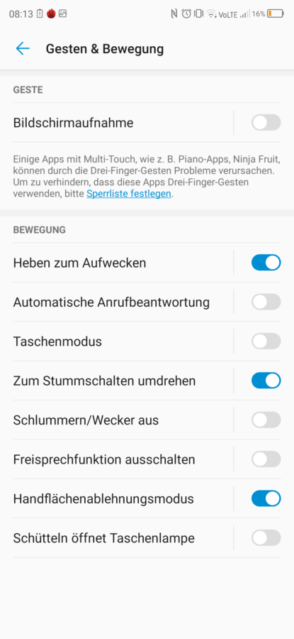 Systemeinstellungen Funktionen MiFavor UI 6