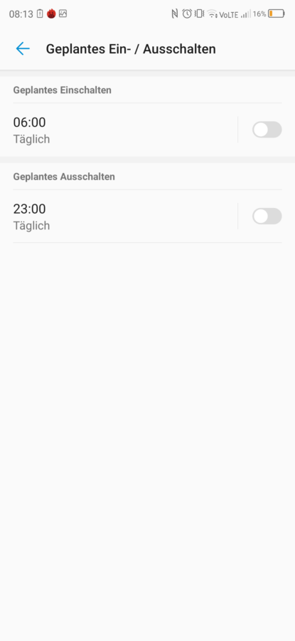 Systemeinstellungen Funktionen MiFavor UI 8