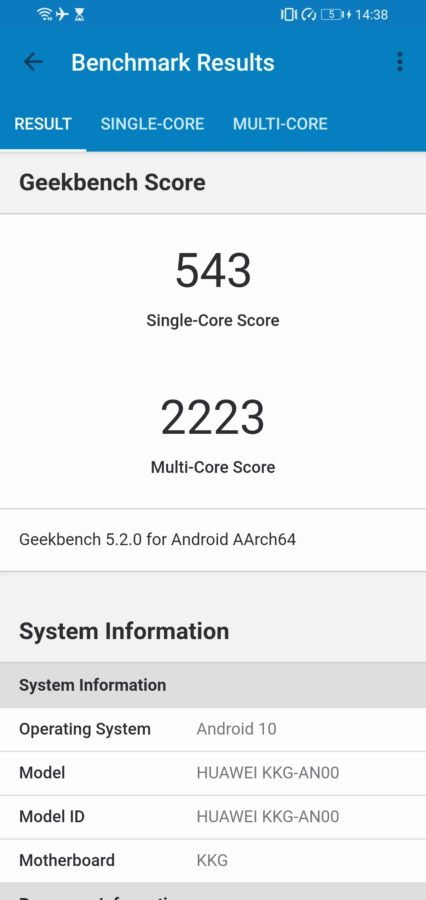 Honor X10 Max Testbericht Screenshot Benchmark 1