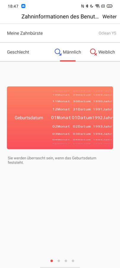 Oclean X Pro App EInstellungen 5