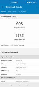 OnePlus Nord Testbericht Screenshot Benchmark 5