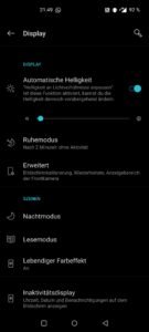 OnePlus Nord Testbericht Screenshot Display 4