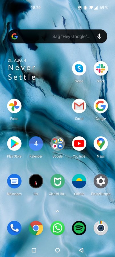 OnePlus Nord Testbericht Screenshot System 1