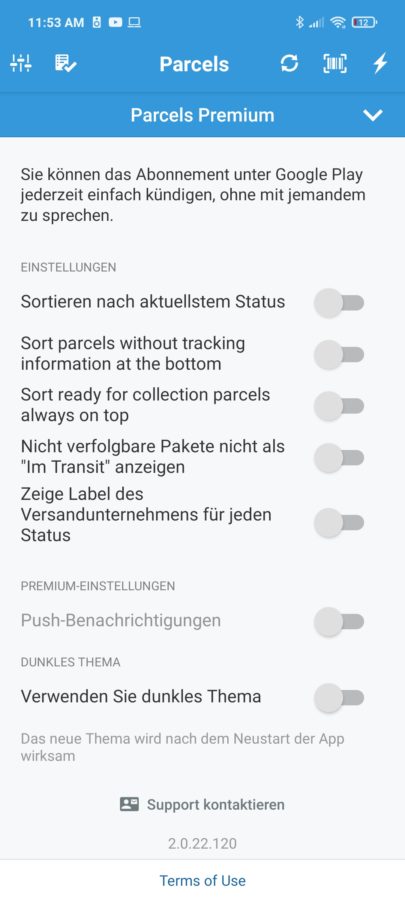 Parcel App Erfahrungen 1