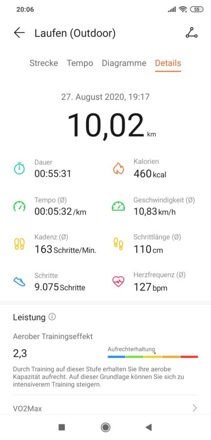 huawei watch fit app training 4