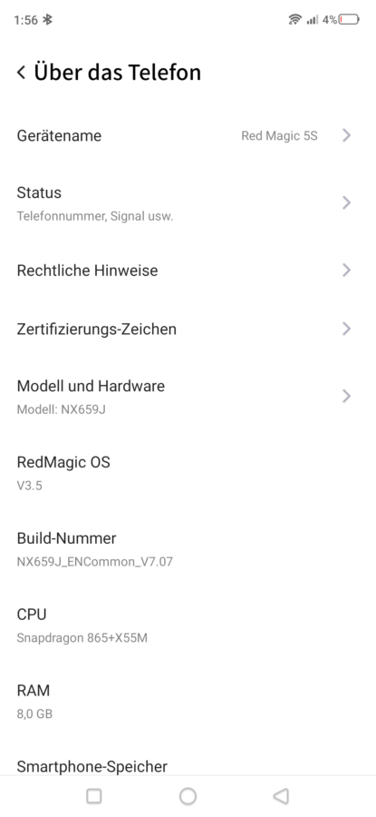 RedMagic UI 3.5 Nubia 5S 4