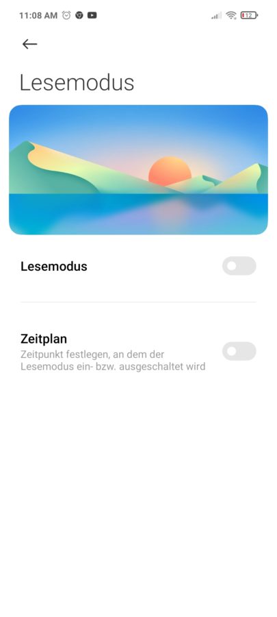 Poco X3 Displayeinstallungen 2