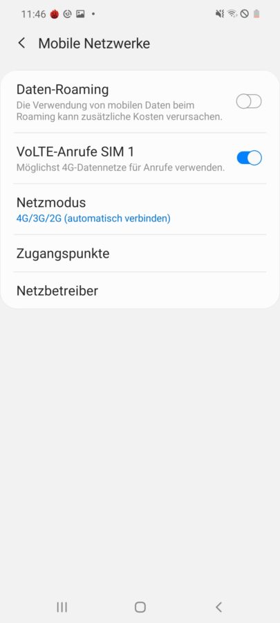 Samsung Galaxy M51 Wifi Calling VOLTE 1