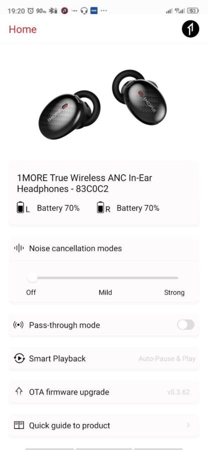 1More True Wireless ANC Screen4