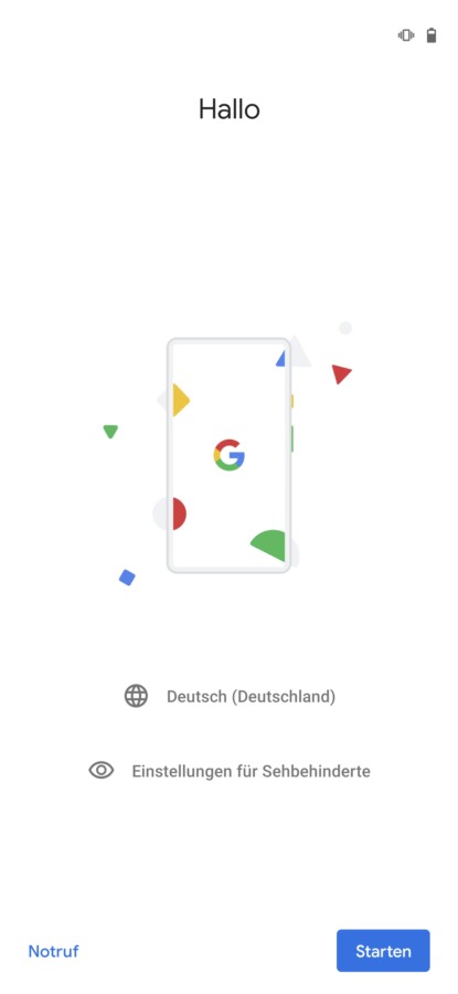 Android 11 System einrichten Update Pixel 4a 1