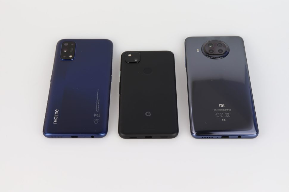 Google Pixel 4a Größenvergleich 2