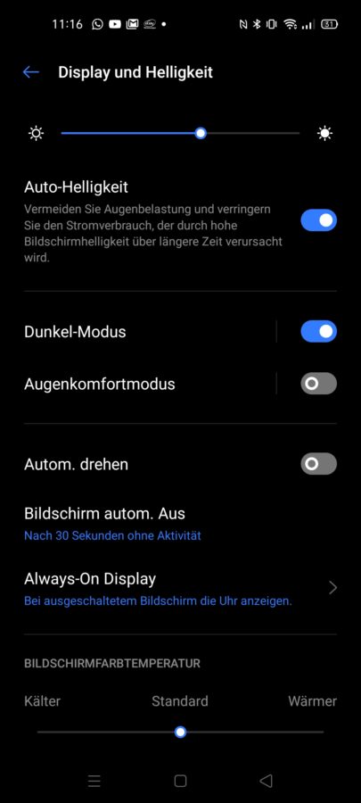 Realme 7 pro display settings  2