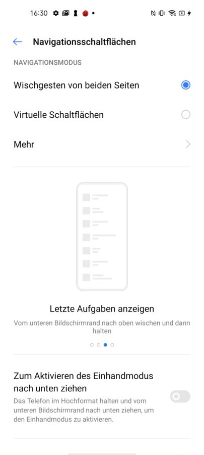 realme 7 wischgesten