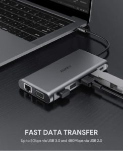 Aukey 12 in 1 USB C Hub Testbericht