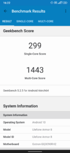 ulefone armor8 geekbench