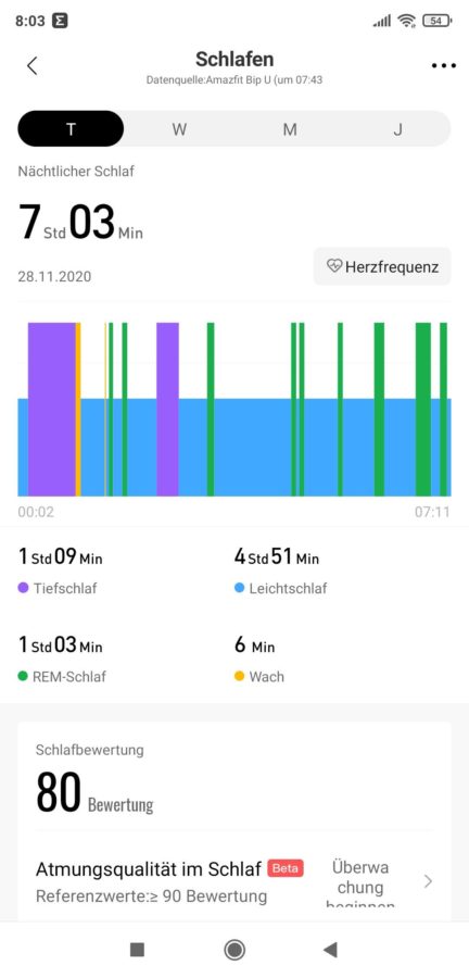 Amazfit Bip U Zepp App 01