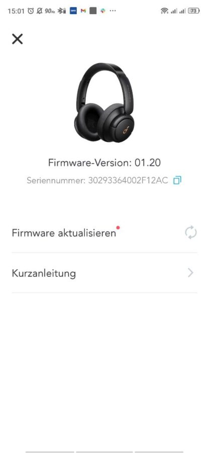 Anker Soundcore Life Q30 Test 4 APP