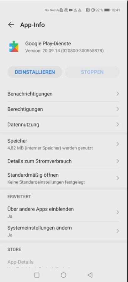 huawei playdienste gestoppt