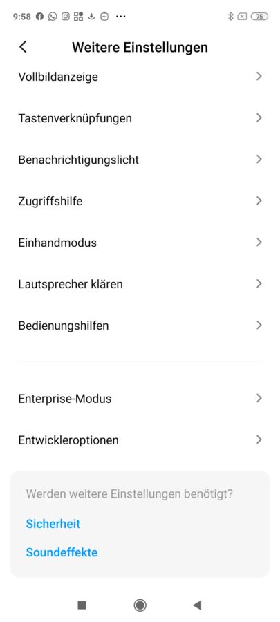 MIUI 12 Entwickleroptionen aktivieren 2