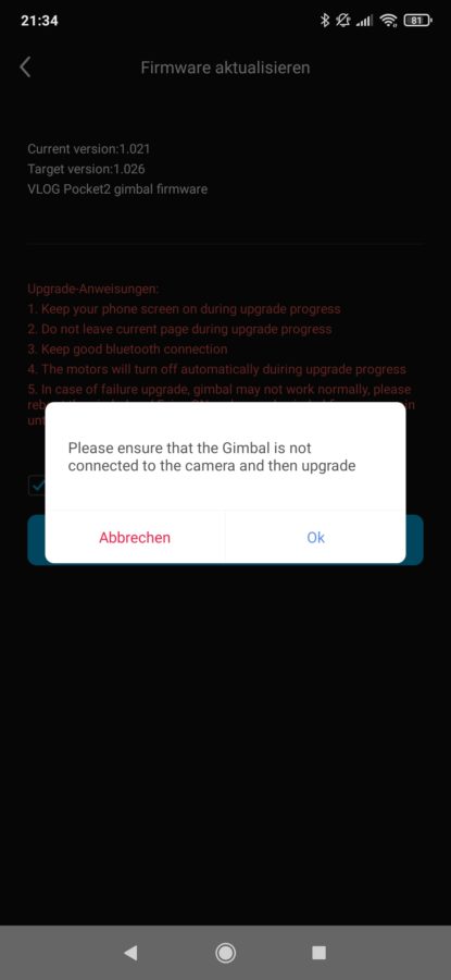 FeiyuTech VLOG Pocket 2 Screenshot 13